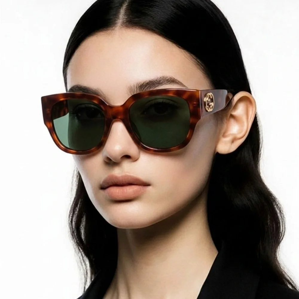 New Authentic Gucci Brown Sunglasses GG0142SA 002 Gucci GG2152S 002 Havana Brown Sunglasses - eye-oo.com main image 3